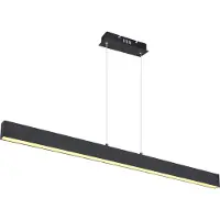 Globo Strakke Hanglamp Verena Zwart 121cm