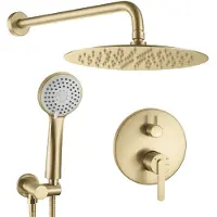 REA Inbouw Regendoucheset Ontario Brush Gold + Box