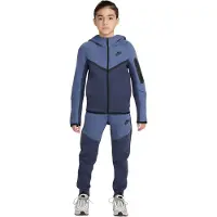 Nike Tech Fleece Sportswear Trainingspak Kids Blauw Donkerblauw Zwart