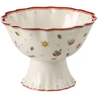 Villeroy & Boch Toy’s Delight schaal op voet 33 cl Wit-rood
