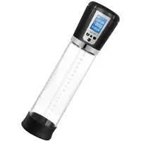 Shots - pumped Pumped Premium Oplaadbare Automatische Penis Pomp met LCD Scherm Inclusief Siliconen Cockring - Transparant