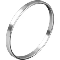 Rimba Cockring Hoogwaardig RVS 0,5 cm Breed Zilver Chirurgisch Staal Diameter 55 mm