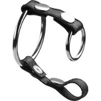 Rimba - Cockringen Metaal Met Leren bandje En Ballen splitser - Diameter 35 En 50 mm