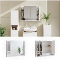 Vicco Elira Badkamerspiegelkast – 80.2 x 64 cm Wit