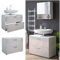 Vicco Irma Wastafelonderkast – 80 x 58.6 cm Wit Hoogglans