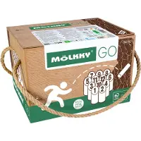Tactic Mölkky Go – Vang- en Werpspel - Origineel Fins Houten Werpspel In Handige Draagbare Doos – Grenenhout – Met Gratis Score-App