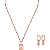 Purelei Mahina Club Just Vibes Set Rosegold Maat: OS | Oorbellen Outlet | Dames | Geel