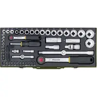 Proxxon 23040 Dopsleutelset Metrisch 1/4 (6.3 mm), 1/2 (12.5 mm) 56-delig
