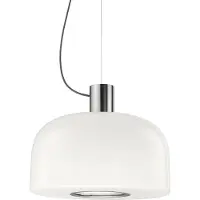 Flos Hanglampe , Bellhop Glass S2, dimbare, Wit, Woonkamer, Glas