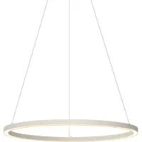QAZQA Design hanglamp beige 80cm incl. LED 3-staps dimbaar - Girello