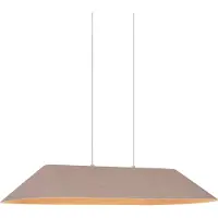 QAZQA Moderne hanglamp beige incl. LED 3-staps dimbaar - Dani