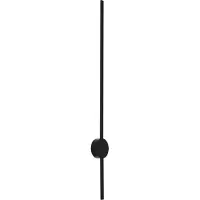QAZQA Moderne wandlamp zwart 100cm incl. LED - Clockwise