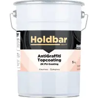 Holdbar Anti Graffiti Topcoating Zijdeglans 5 Kg - Maakt Graffiti Verwijderbaar - Graffiti Verwijderen - Glashelder - Transparant - Vrijwel onzichtbaar