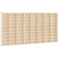 vidaXL Houten Verzamelaarsvitrine met 80 Vakken 80x4,5x40,5cm