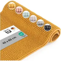 Blumtal Badmat - Anti-slip Badmat - Chenille Zachte Badmat - 40 x 60 cm - Mosterdgeel