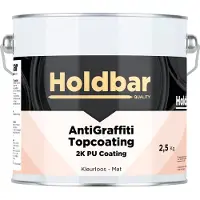 Holdbar Anti Graffiti Topcoating Mat 2,5 Kg - Maakt Graffiti Verwijderbaar - Graffiti Verwijderen - Glashelder - Transparant - Vrijwel onzichtbaar