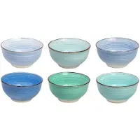 Cookinglife Kleine kommen Delice Blauw ø 12 cm - 6 stuks