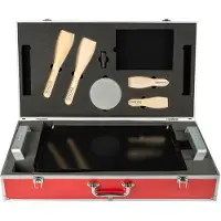 Bourgini Plaat van Aad - Deluxe Grillplaat - 46x30cm - PFAS vrij Keramisch - met Opbergkist - extra dikke plaat - extra lang snoer