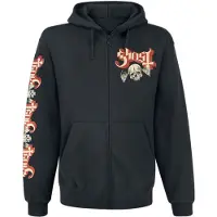 Ghost Vest met capuchon - Distressed Papa Skull - S tot XXL - voor Mannen - zwart | Maat XL