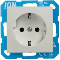 ION Industries Wandcontactdoos | RA E1 Alpin Wit