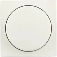 ION Industries Centraalplaat | Dimmerknop Enkelvoudig V1/J1 Mat Alpin Wit | IP20