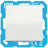 ION Industries Wandcontactdoos | RA met Klapdeksel en Aanraakbeveiliging V1/J1 Alpin Wit