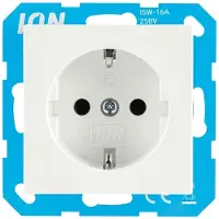 ION Industries Wandcontactdoos | RA V1/J1 Alpin Wit