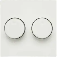 ION Industries Centraalplaat | Dimmerknop Duo V1/J1 Alpin Wit | IP20