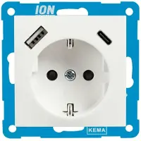 ION Industries Stopcontact met USB | | E1