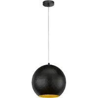 FISCHER&HONSEL GMBH Bol hanglamp Mylon Ø 30cm zwart
