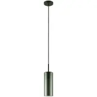 Eglo Glazen hanglamp Keyns zwart met smoke glas