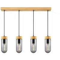 Home Sweet Home hanglamp Capri 4L klein - hout/glas