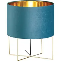 FISCHER&HONSEL GMBH Schemerlamp Aura blauw velvet