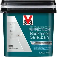 3v3 V33 Renovatie verf Pluim satin 0,75L voor badkamertegels en meubels