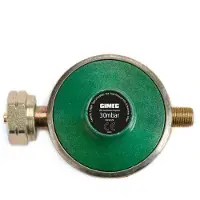 Gimeg Gasdrukregelaar Universeel - 30mbar - 1,5kg/u - Combi-ingang Din/shell