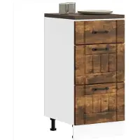 vidaXL Onderkast Lucca bewerkt hout gerookt eikenkleurig