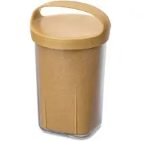 Koziol Snackcontainer Bio-Circulair Buddy ISO met Deksel 550 ml Bruin