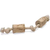 Beeztees Coffee Wood Rope Hondenspeeltje