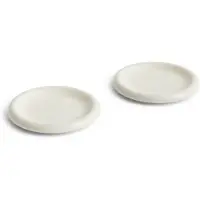 HAY Barro bord Off-white, Ø18 cm 2-pack