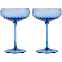 By On Opacity champagnecoupe 30 cl 2-pack Blauw