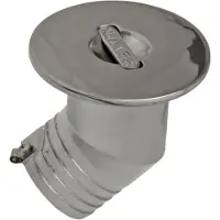 Jero Marine Dekvuldop Water 45 graden met Verzonken Hendel 50mm Rvs