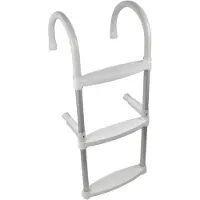 Lalizas Aluminium Ladder Wit,Zilver 3 Steps