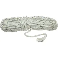 Kuipers Nautic 10mm Ankerlijn met Nylon Kous 30m Wit