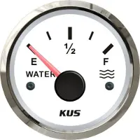 Kus Watermeter Boot 56mm Wit met Rvs Rand