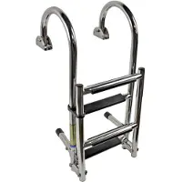 Jero Marine Opvouwbare Zwemtrap Rvs 4 Treden 92x25cm