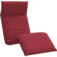 vidaXL Ligstoel inklapbaar 175x54x8,5 cm oxford stof wijnrood