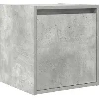 vidaXL Nachtkastje wandgemonteerd 38x34x40 cm betongrijs