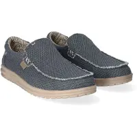HeyDude Heren Mocassins Mikka Gevlochten blauw (44), Stof, Plat, Veters, Casual HD40124