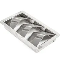 Kuipers Nautic Ventilatierooster Rechthoekig 210x112mm Rvs