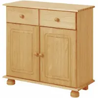 Loft 24 Mette Dressoir met 2 Deuren en 1 Lade - Massief Grenenhout - 80 x 34 x 77 cm